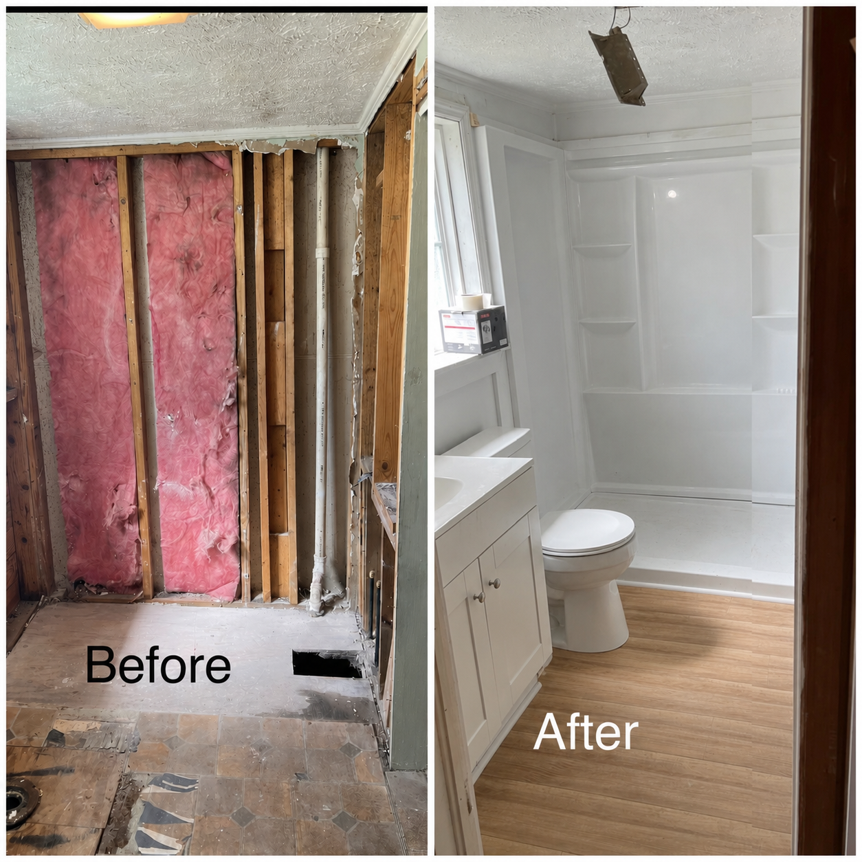 Bathroom remodel project
